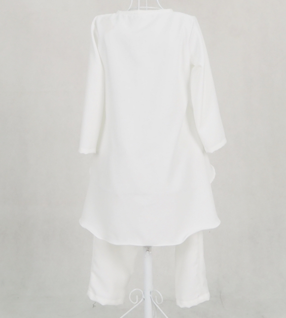 SW5124 Kid's Blouse & Pant White