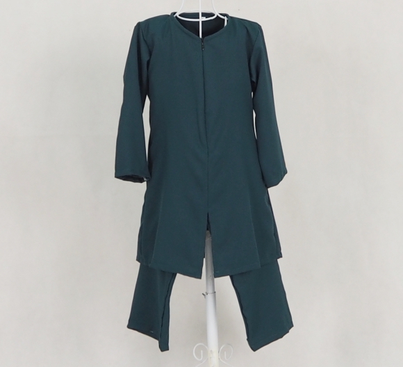 SW5125 Kid's Blouse & Pant Emerald Green
