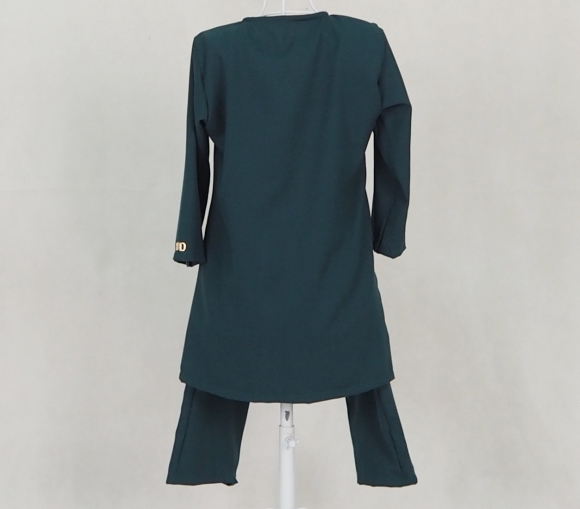 SW5125 Kid's Blouse & Pant Emerald Green