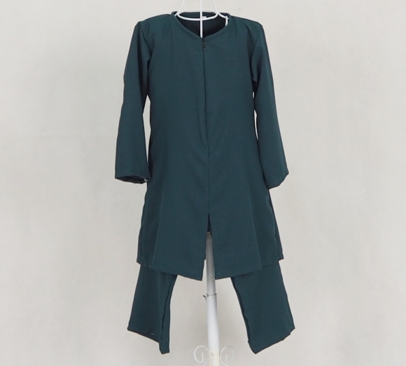 SW5126 Kid's Blouse & Pant Emerald Green