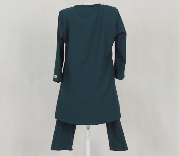 SW5126 Kid's Blouse & Pant Emerald Green