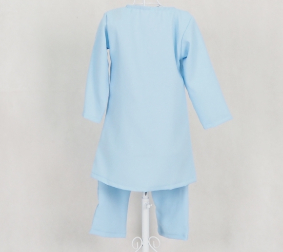 SW5126 Kid's Blouse & Pant Light Blue