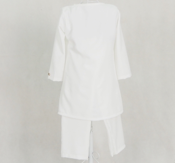 SW5126 Kid's Blouse & Pant White