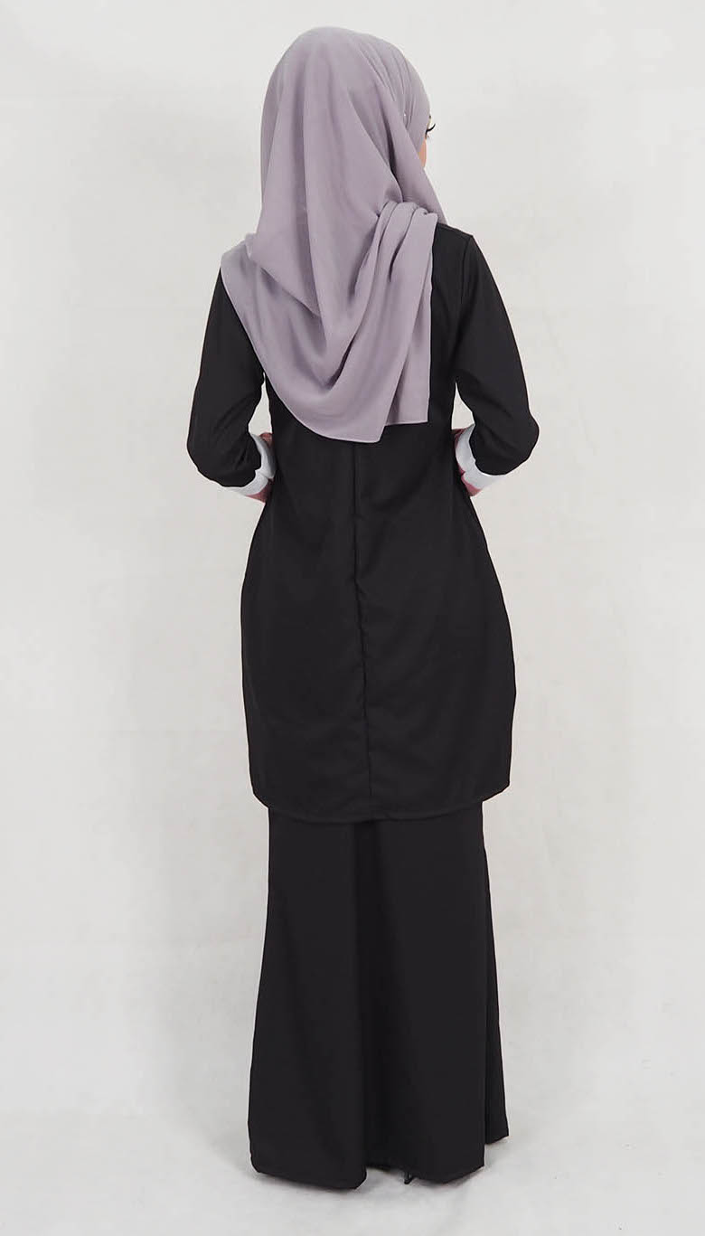 SW5127 Trendy Baju Kurung Black