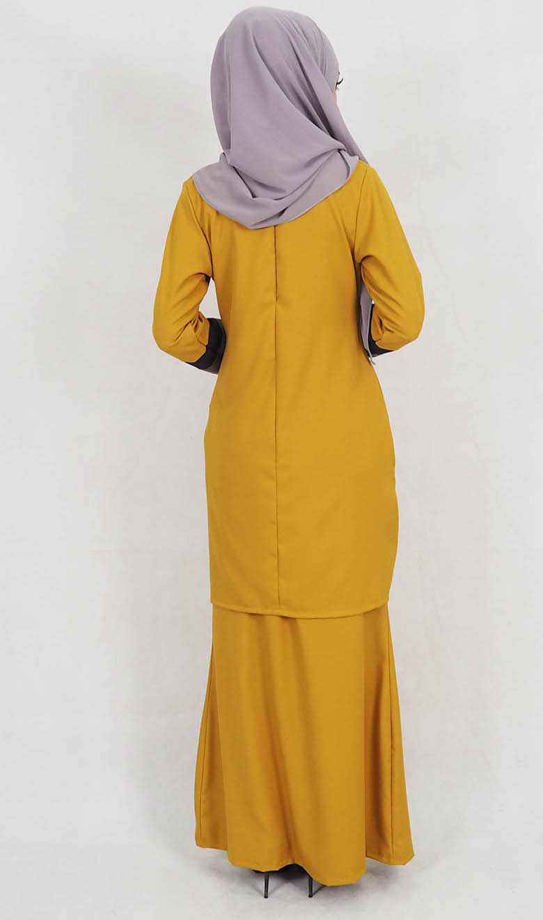 SW5127 Trendy Baju Kurung Mustard