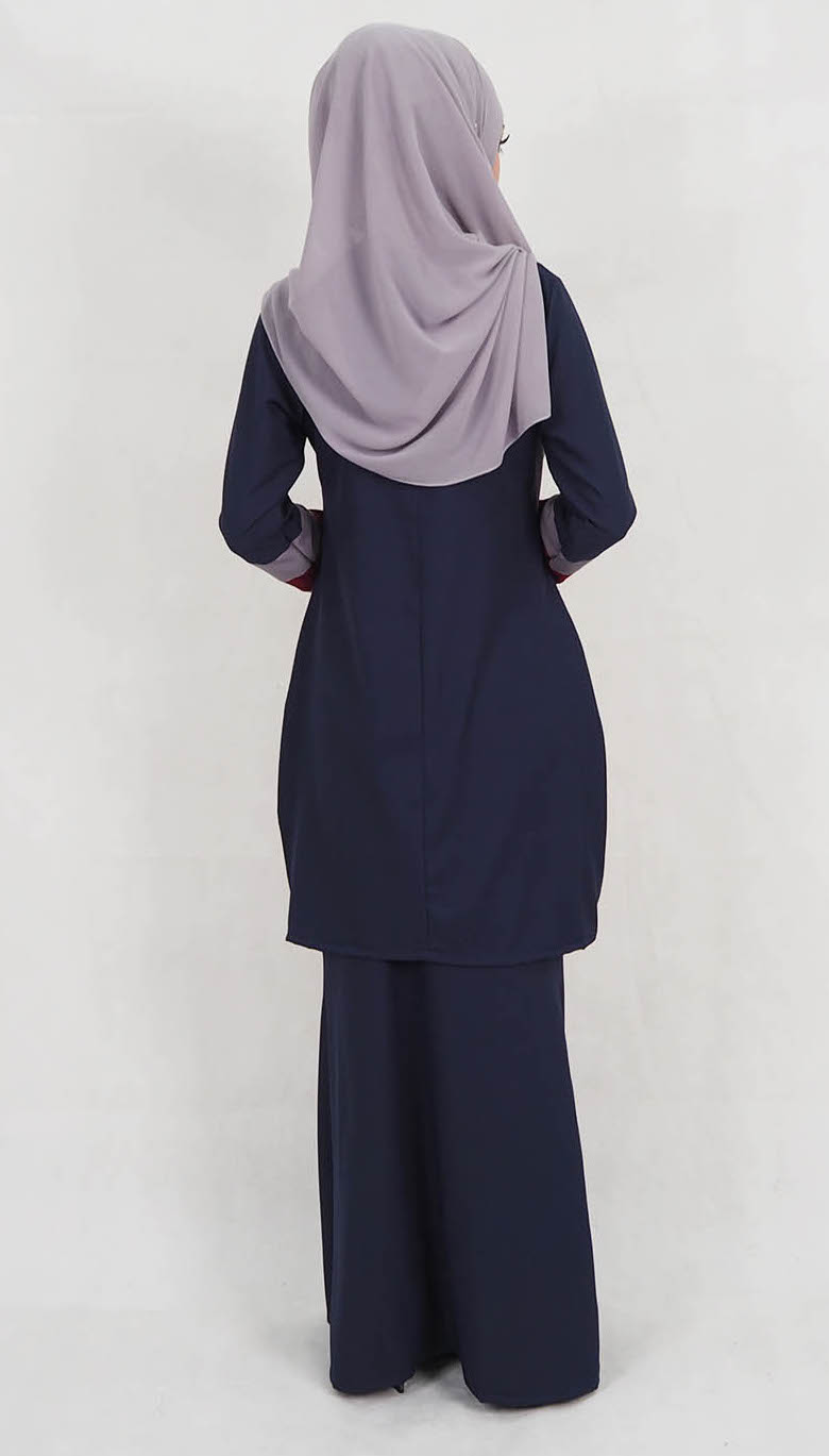 SW5127 Trendy Baju Kurung Navy