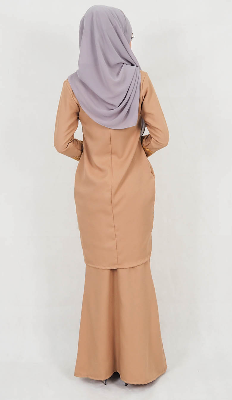 SW5128 Fashion Baju Kurung Dark Brown