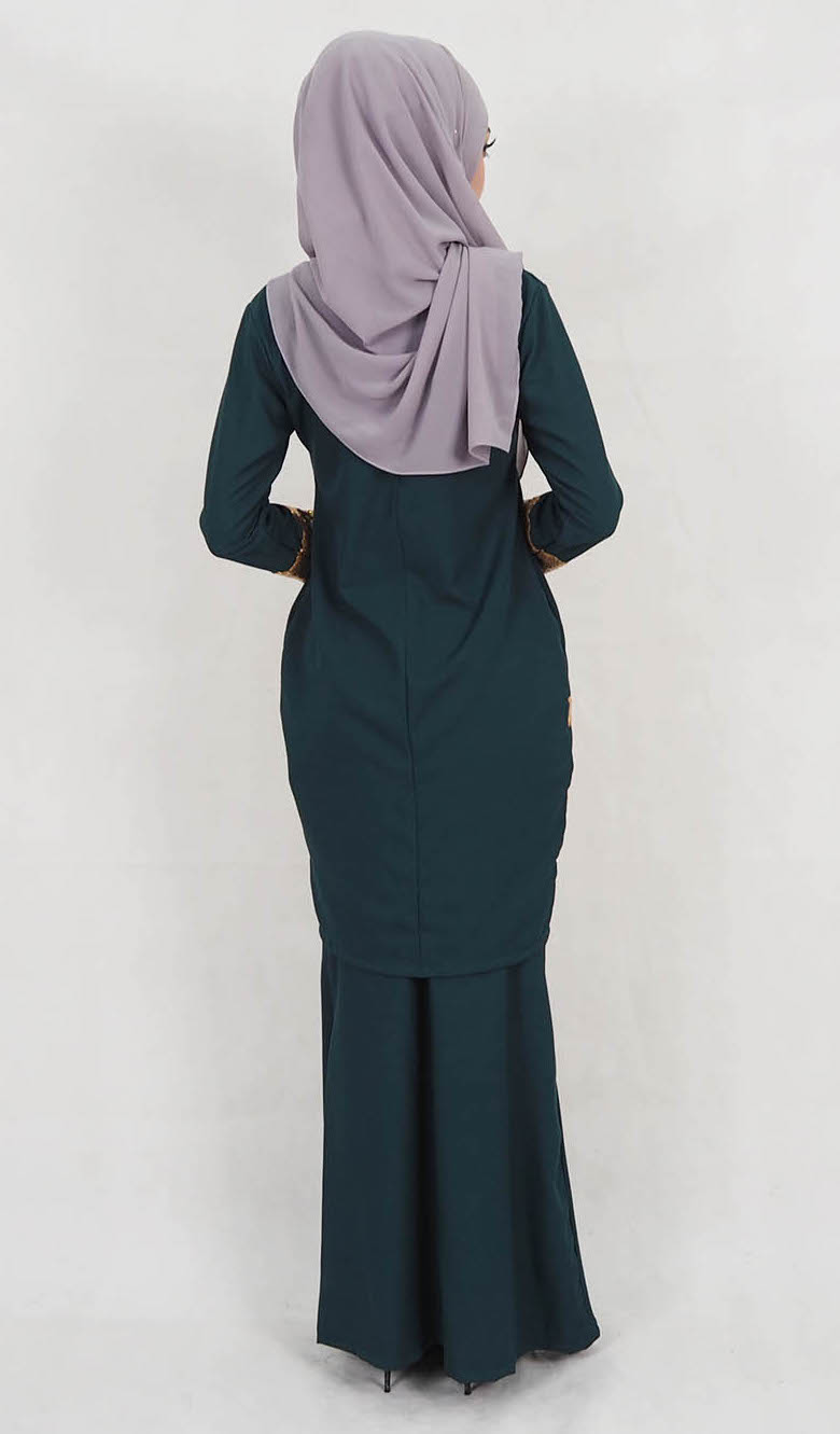 SW5128 Fashion Baju Kurung Emerald Green