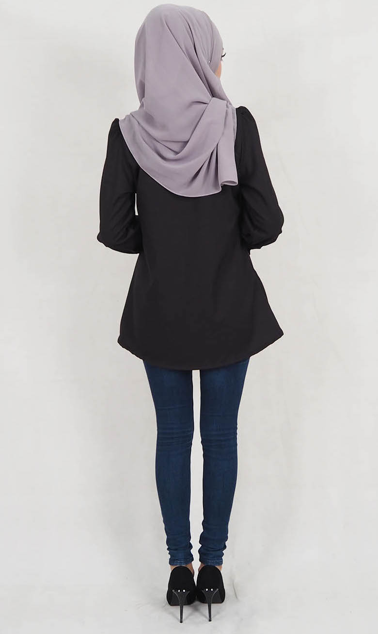SW5129 Fashion Blouse Black