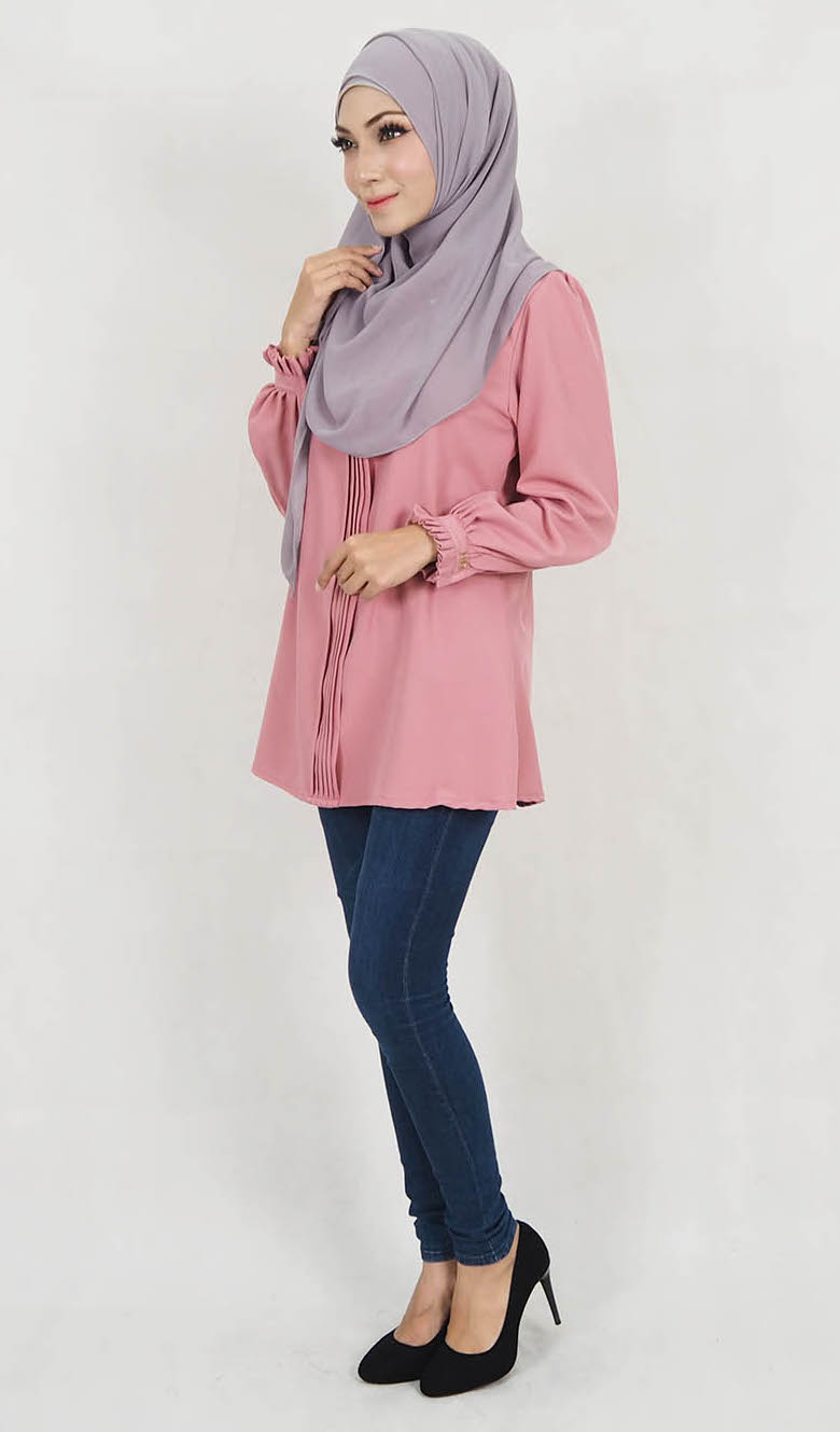 SW5129 Fashion Blouse Dusty Pink