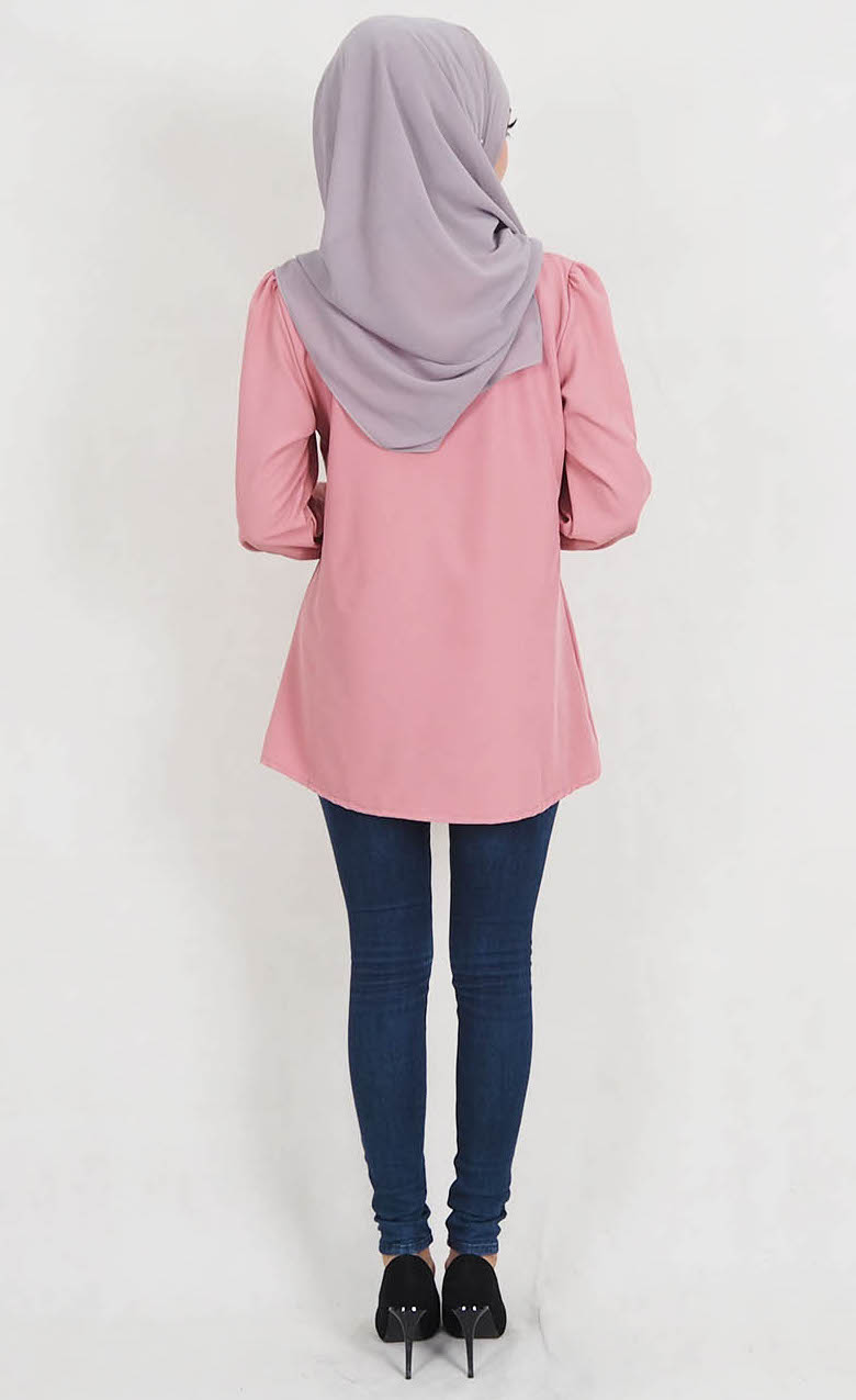 SW5129 Fashion Blouse Dusty Pink