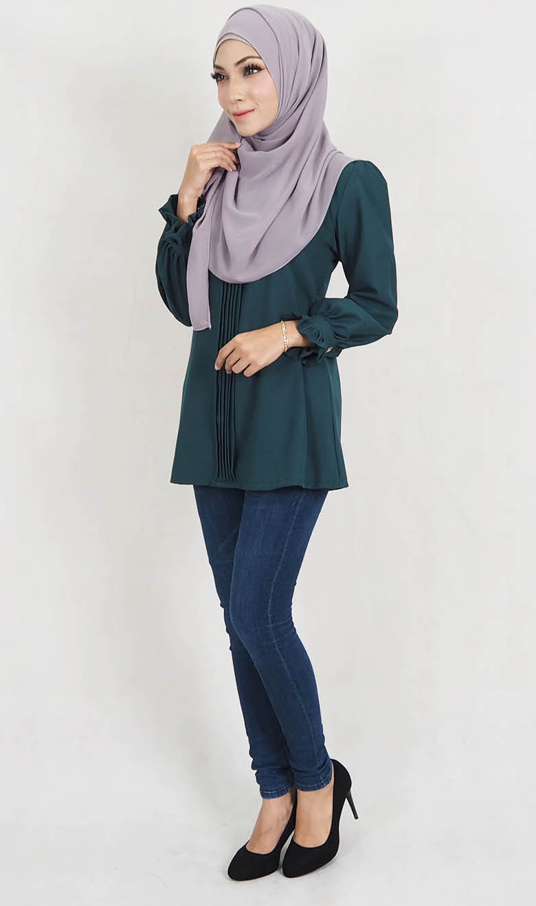 SW5129 Fashion Blouse Emerald Green