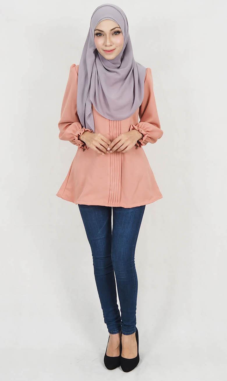 SW5129 Fashion Blouse Peach