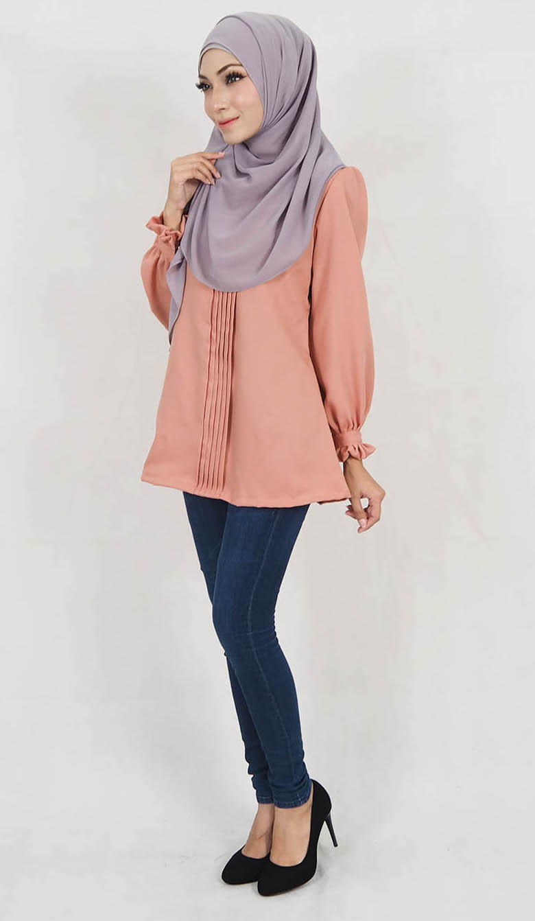 SW5129 Fashion Blouse Peach
