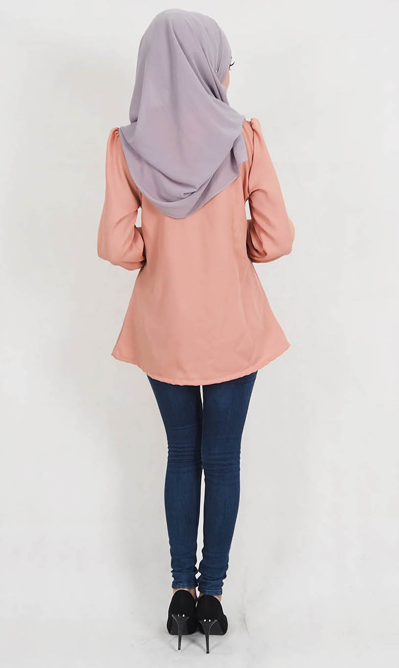 SW5129 Fashion Blouse Peach