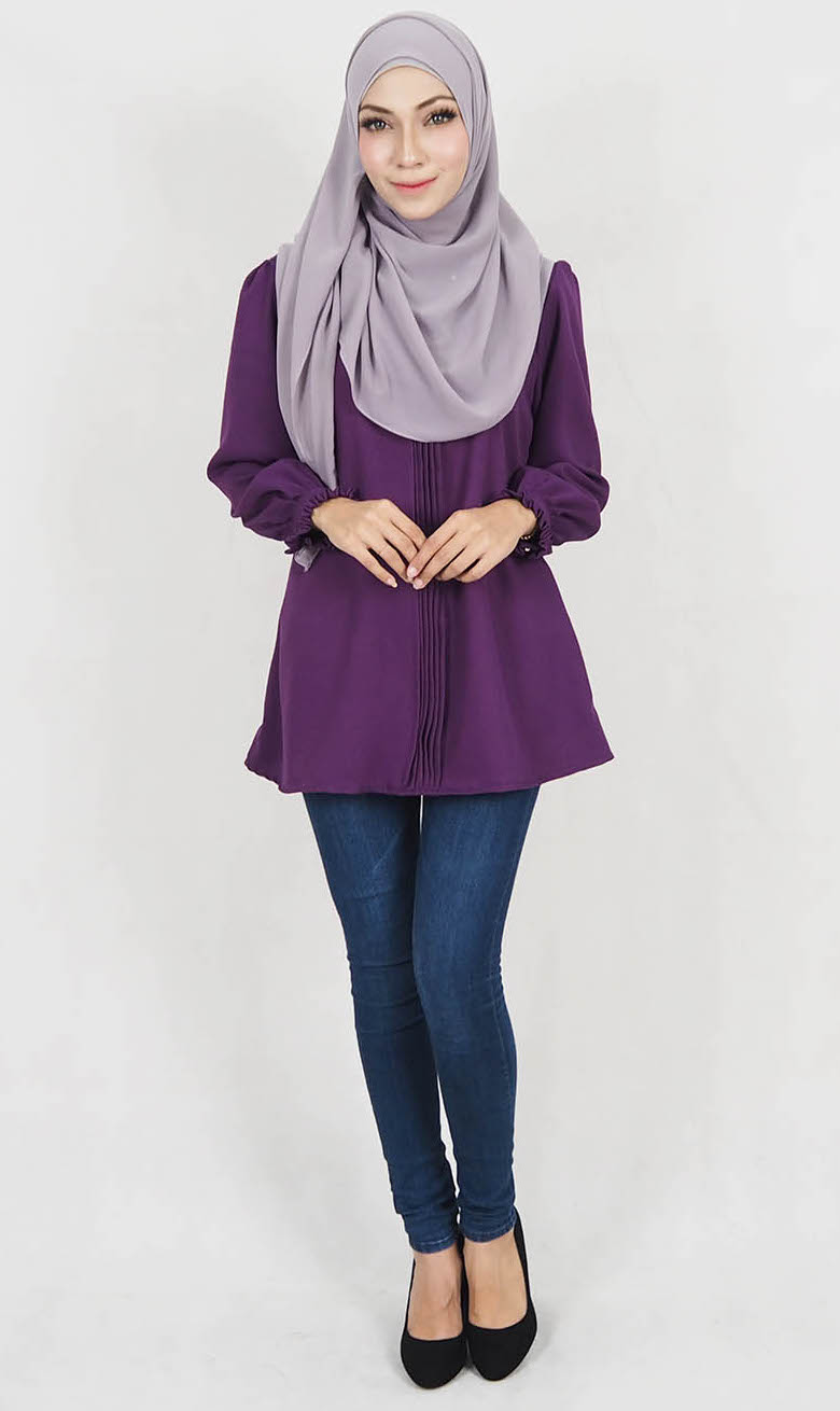 SW5129 Fashion Blouse Purple