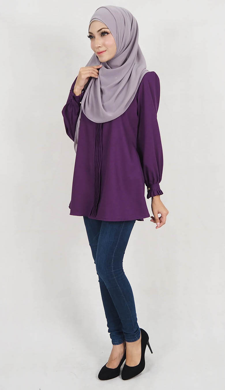 SW5129 Fashion Blouse Purple