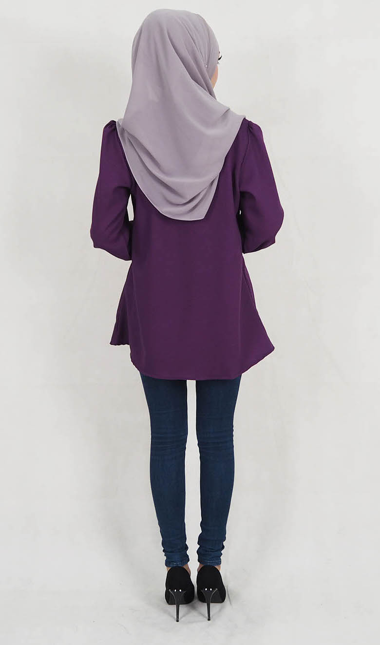 SW5129 Fashion Blouse Purple