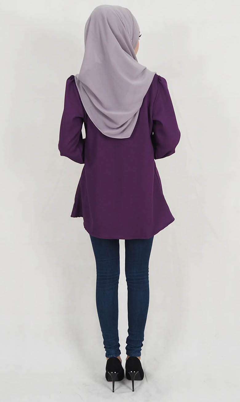 SW5130 Fashion Blouse (Plus Size) Purple