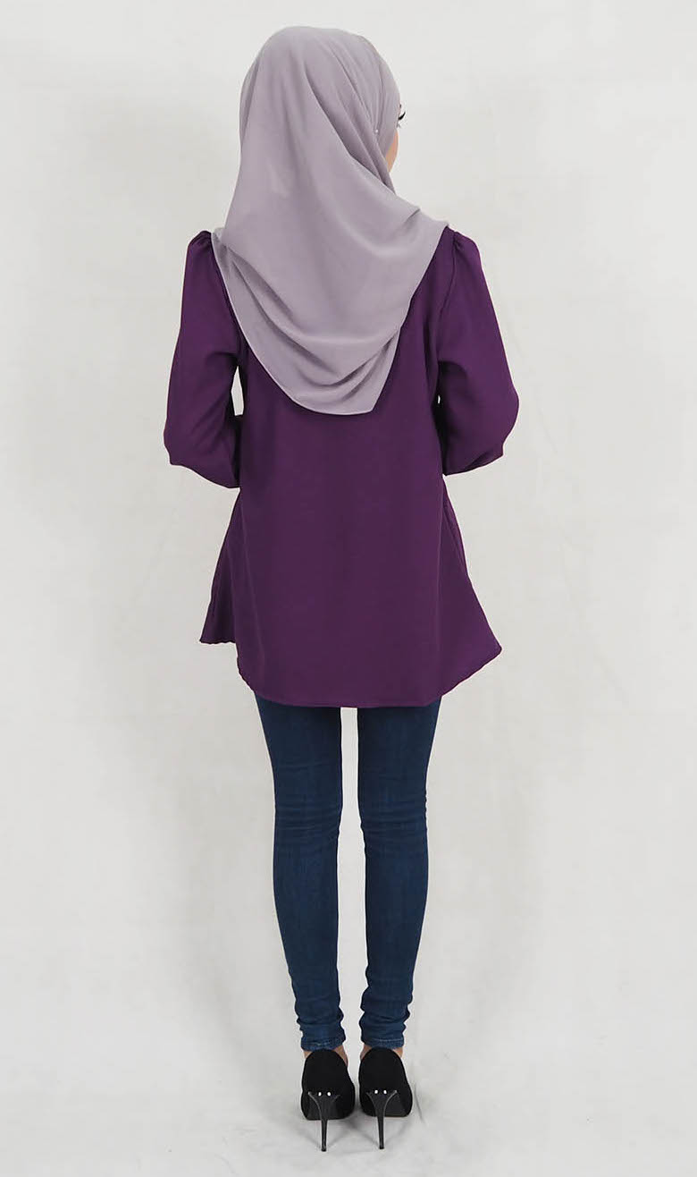 SW5131 Fashion Blouse (Plus Size) Purple