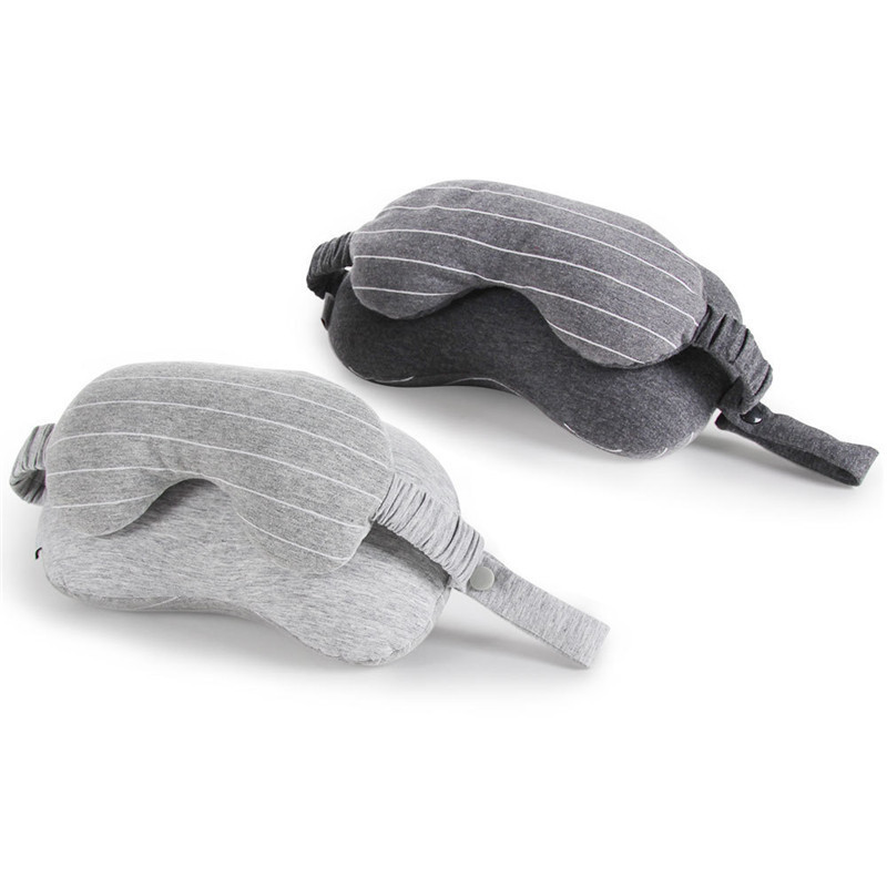 WA7690 Travel Mask Pillow Dark Grey