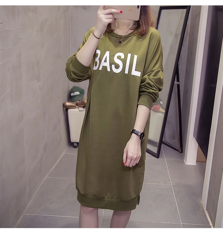 GW2318 Stylish Dress Army Green