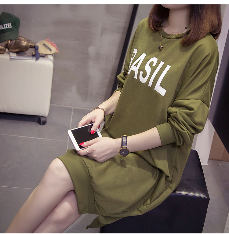 GW2318 Stylish Dress Army Green