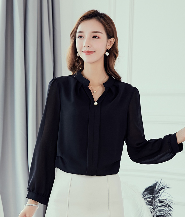 ST-629 Fashion Blouse Black