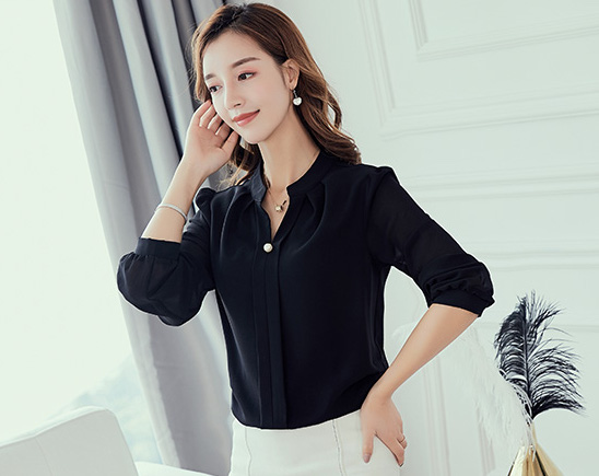 ST-629 Fashion Blouse Black