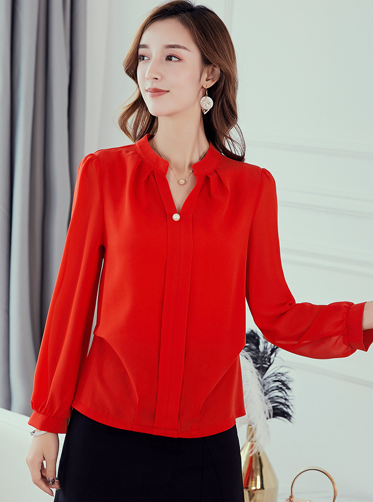 ST-629 Fashion Blouse Red