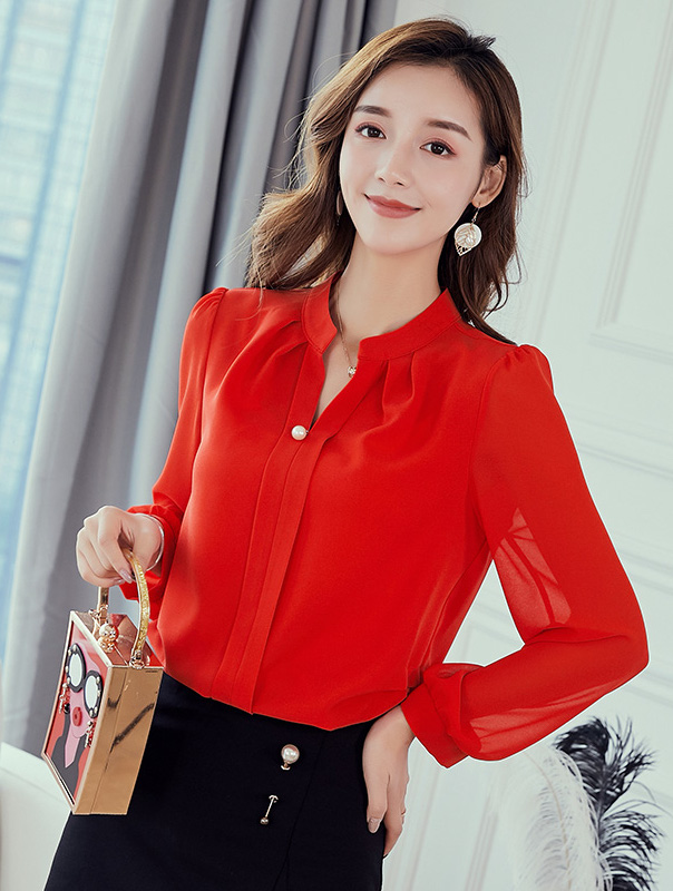 ST-629 Fashion Blouse Red