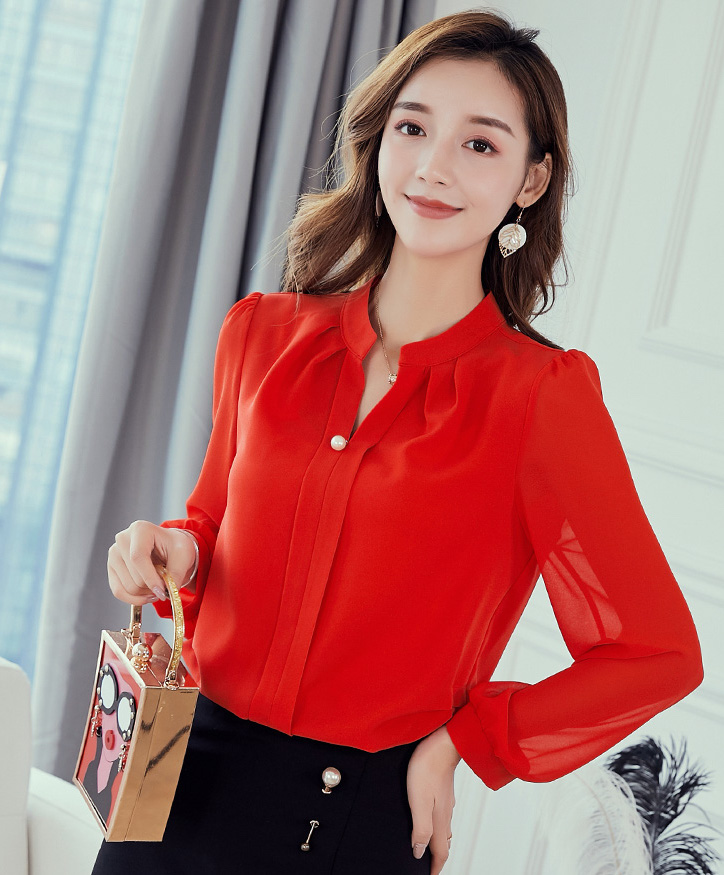 ST-629 Fashion Blouse Red