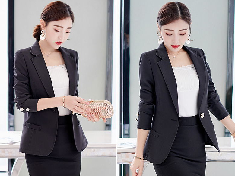 ST-630 Trendy Coat Black