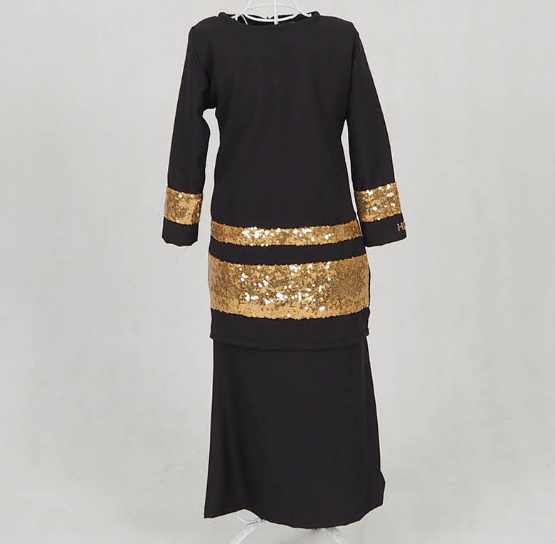 SW5132 Kid's Baju Kurung Black