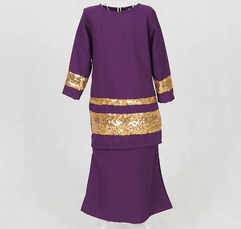 SW5132 Kid's Baju Kurung Purple
