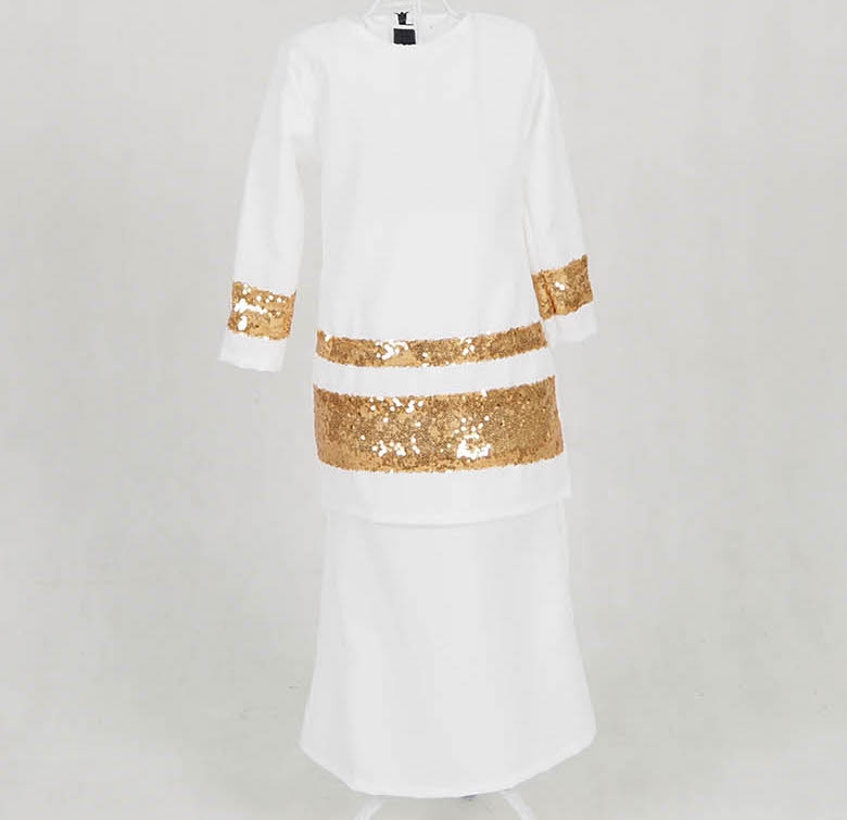 SW5132 Kid's Baju Kurung White