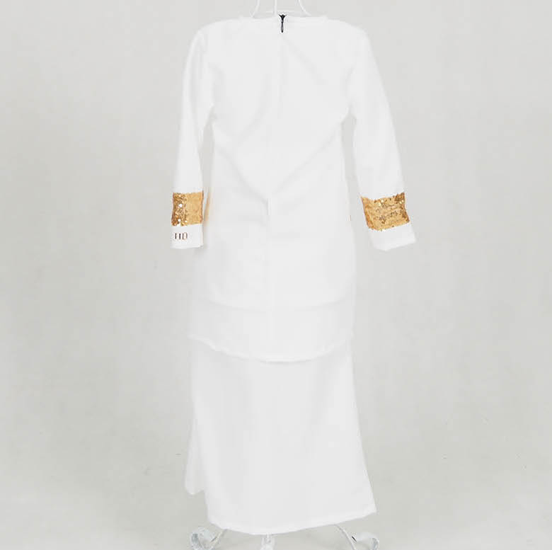 SW5132 Kid's Baju Kurung White