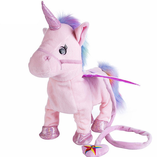 WT7692 Unicorn Plush Toy Light Pink