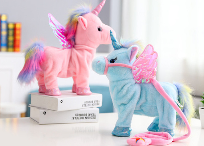 WT7692 Unicorn Plush Toy Light Pink