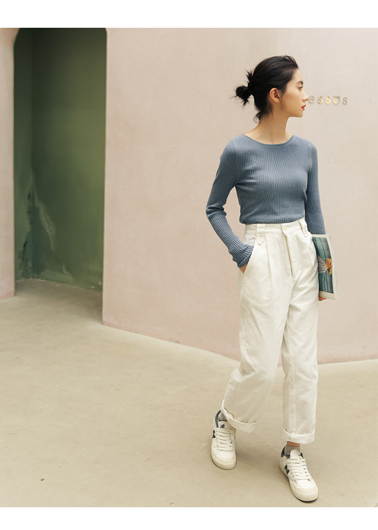 FF-110 Lovely Knit Top Blue