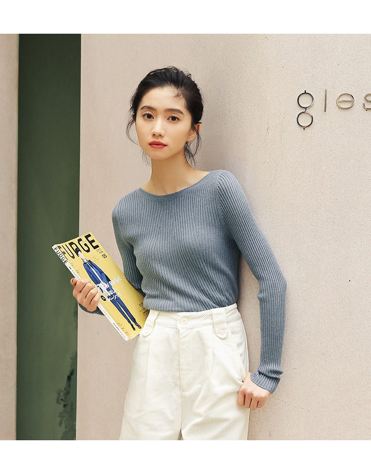 FF-110 Lovely Knit Top Blue