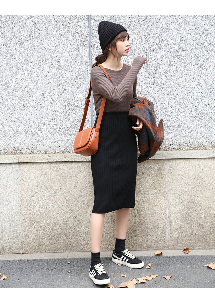 FF-110 Lovely Knit Top Brown
