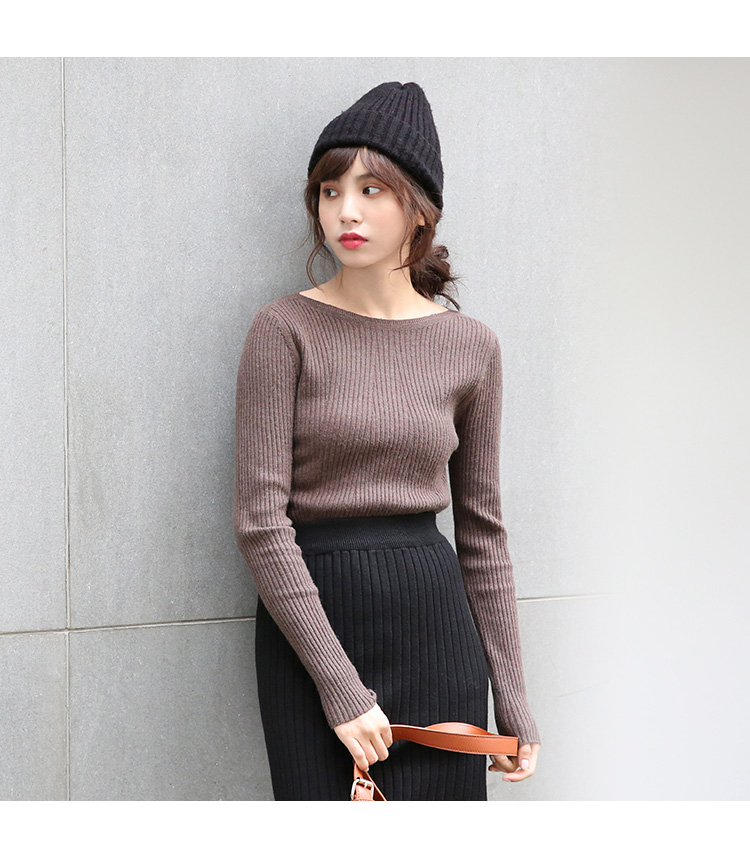 FF-110 Lovely Knit Top Brown
