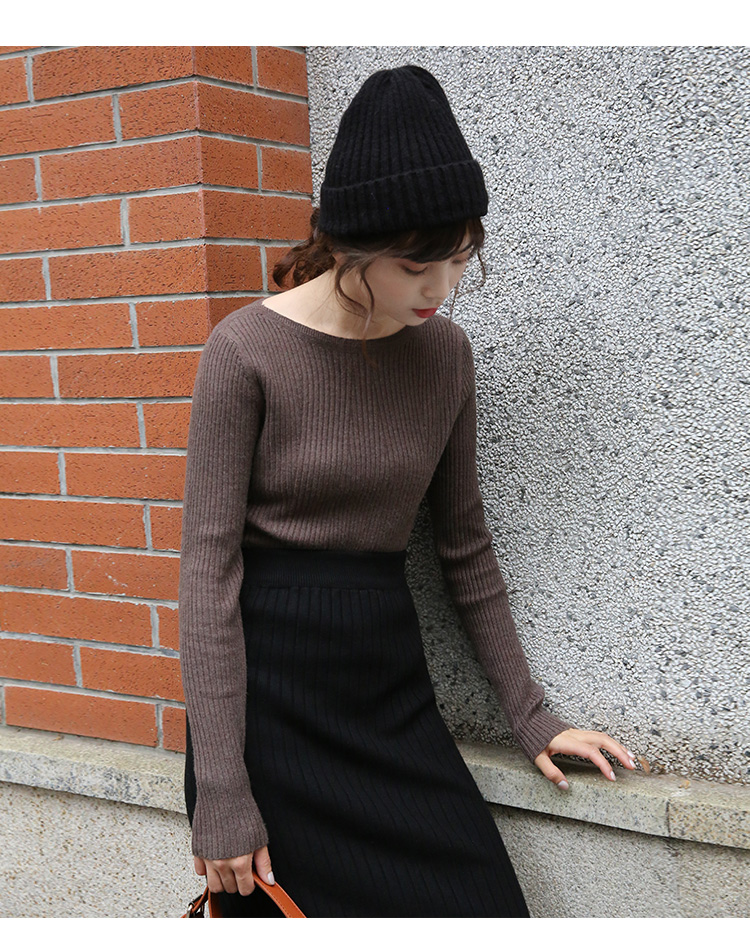 FF-110 Lovely Knit Top Brown