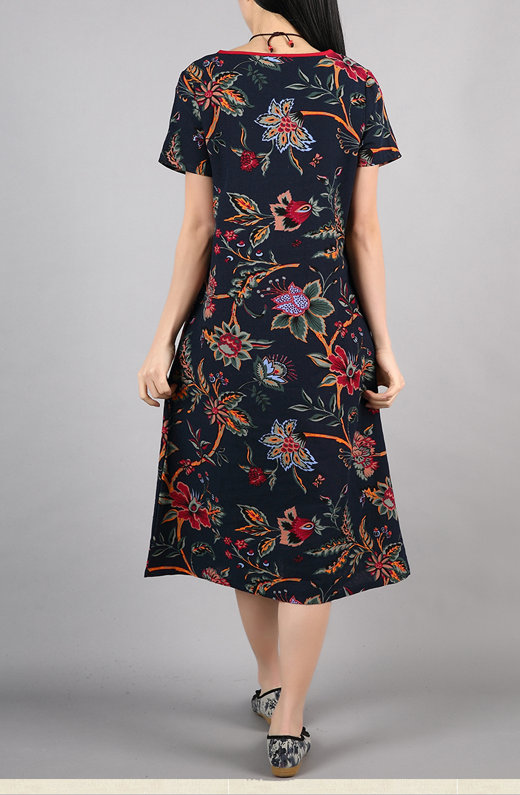 FF-117 Fashion Dress Dark Blue