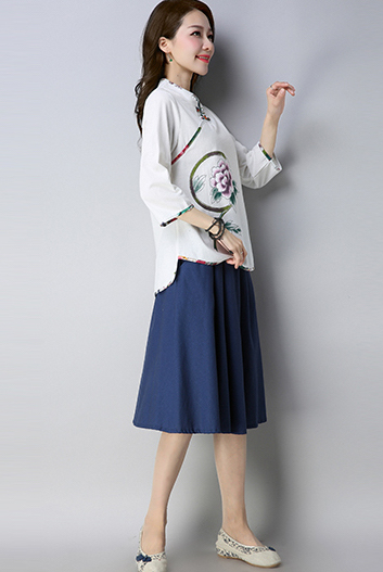 FF-119 Vintage Top White
