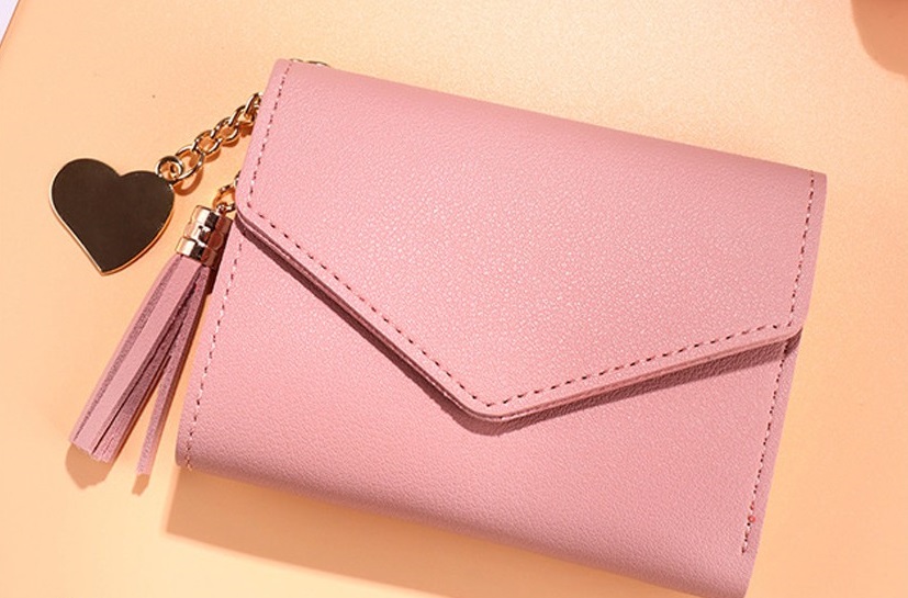 KW80392 Cute Tassel Purse Pink