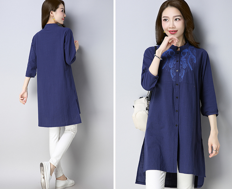 ZL704 Trendy Top Navy