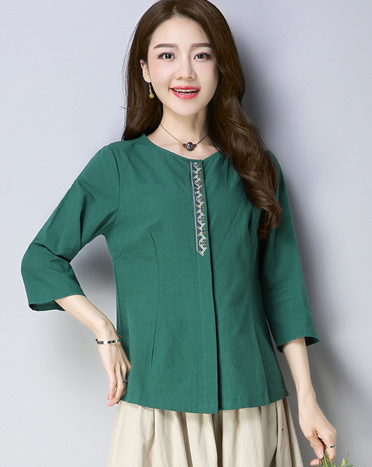 ZL705 Fashion Top Green