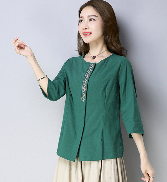 ZL705 Fashion Top Green